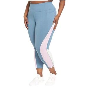 LIVI Lane Bryant Womens 26 28 Active Wear Capri Legging Hip Pockets